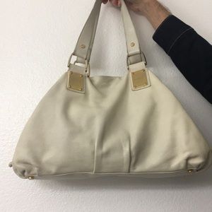 Michael Kors cream leather handbag